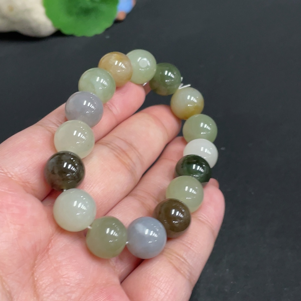 H34004806 Hetian Jade Bracelet, Approx. 11.9mm, Total Weight Approx. 42.8g