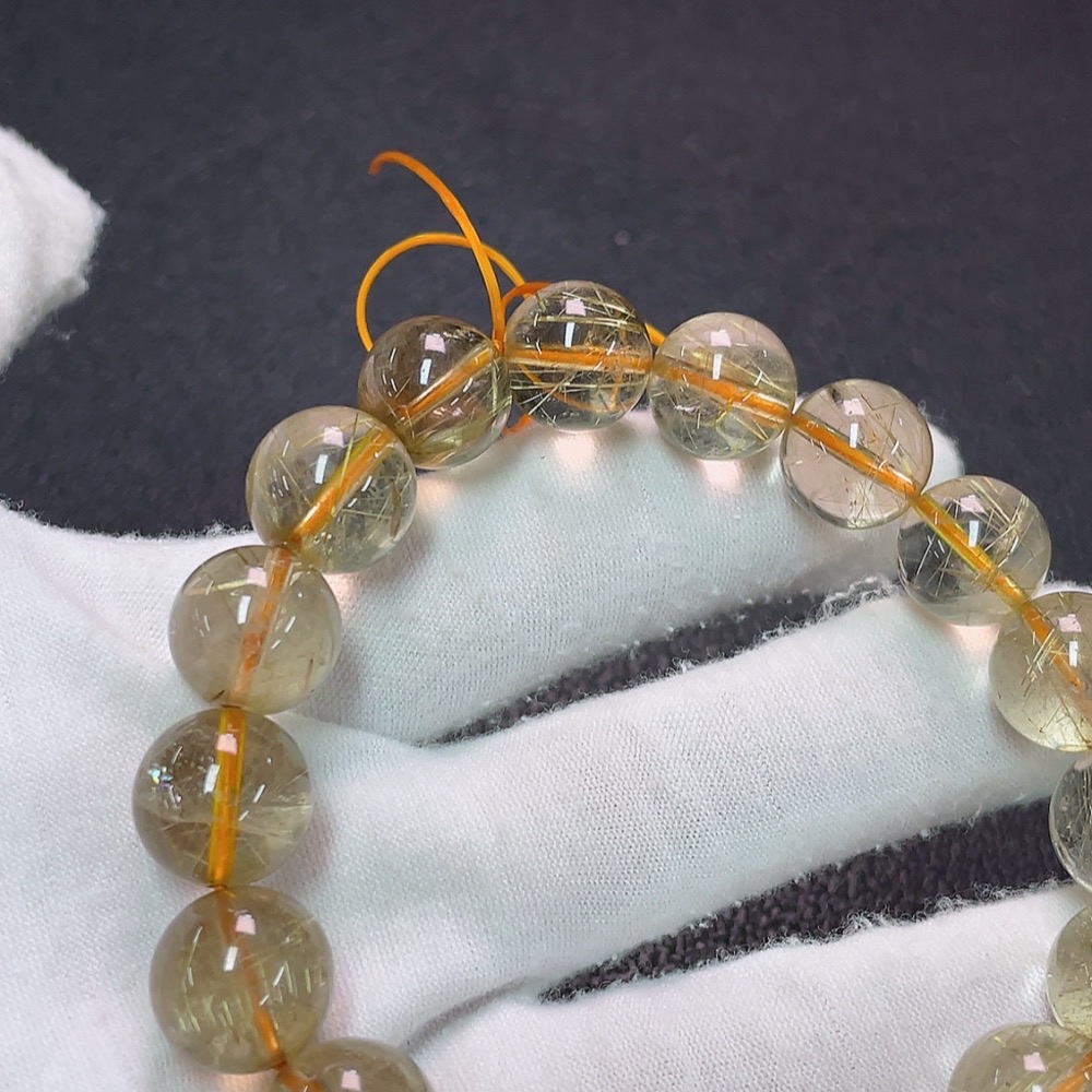 C34007946 Crystal Bracelet, Color Origin Undetermined, Total Weight Approx. 44.79g, Size About 12.2mm (Color)