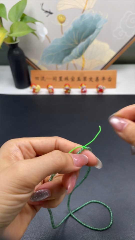 F21426154 Jadeite Beaded Necklace Approx. 3mm Total Weight 7.07g