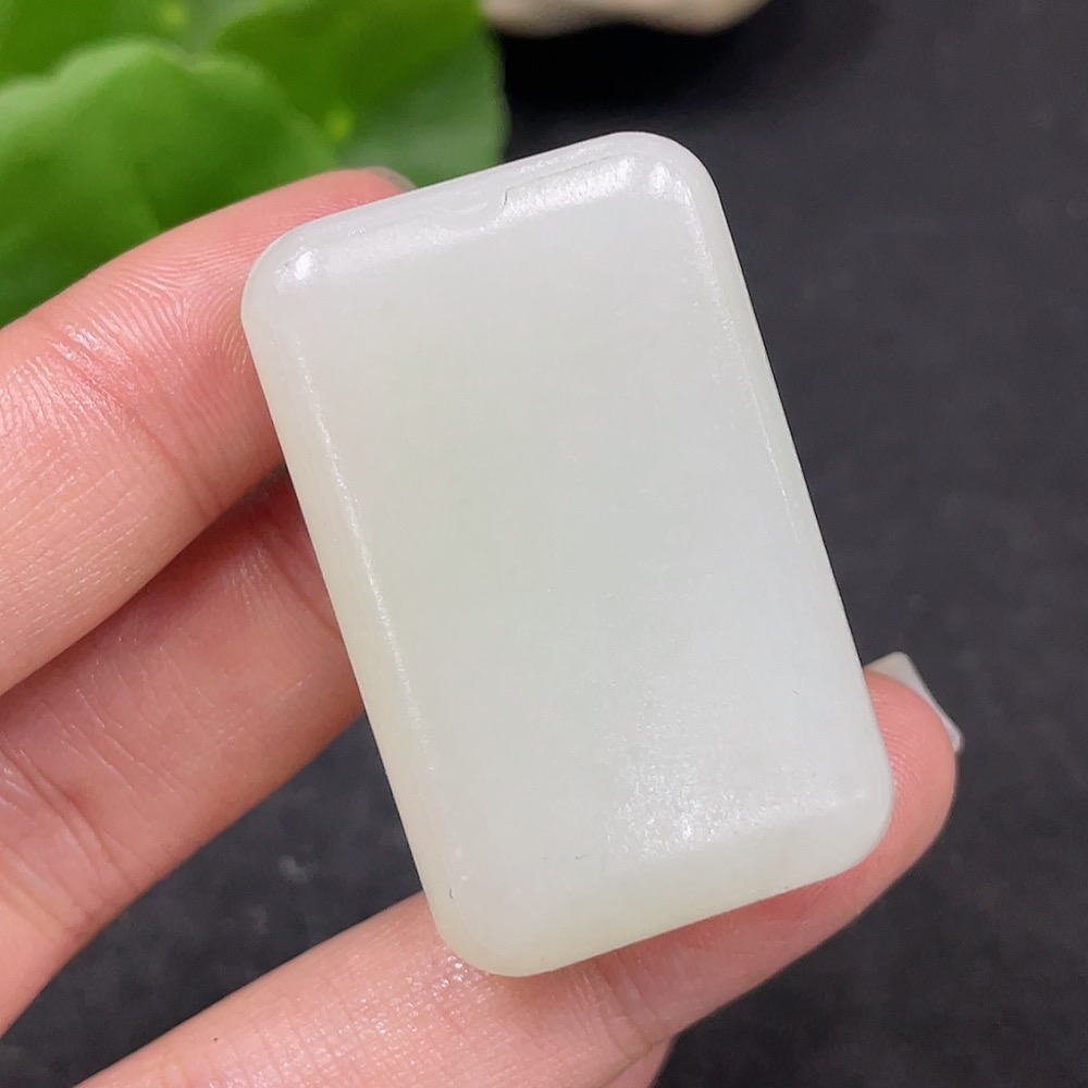 H35167954 Hetian Jade Pendant Plain Pendant Total Weight Approx. 36.1g