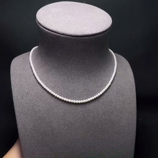 C33937075 Pearl Necklace Non-Gold Total Weight Approx.5.9g Size 3mm