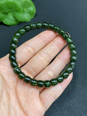 H31584689 Hetian Jade Bracelet, Approx. 6.8mm, Total Weight Approx. 17.7g