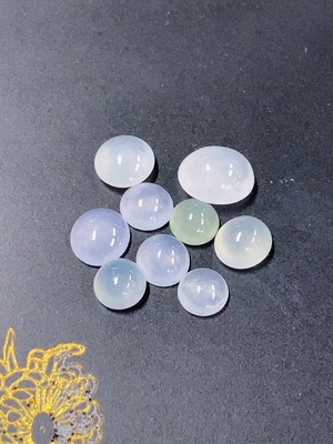 F46518631 翡翠蛋面镶嵌件 货品总重约1.21g