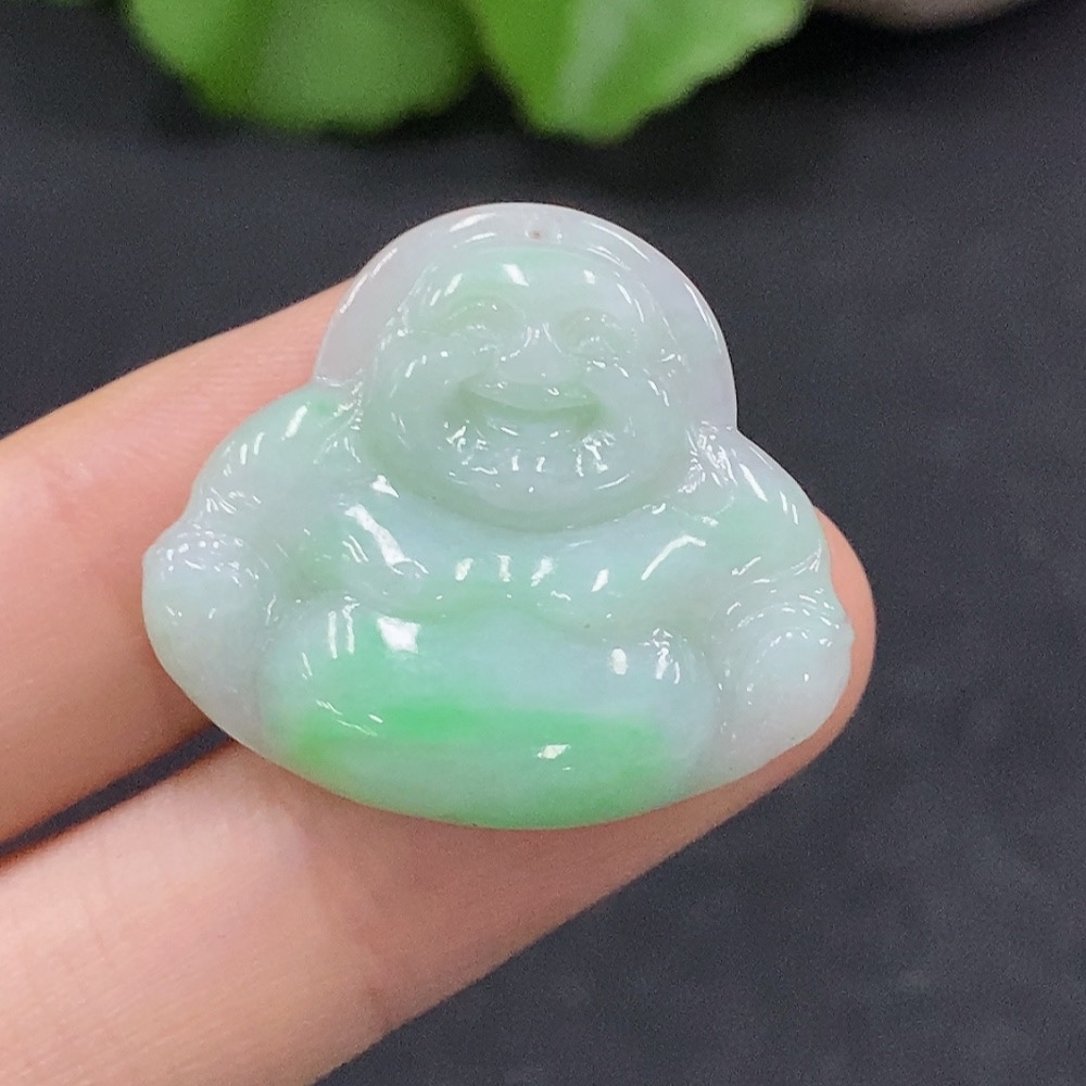 F32819977 Jadeite Buddha Pendant Total Weight Approx.5.58g