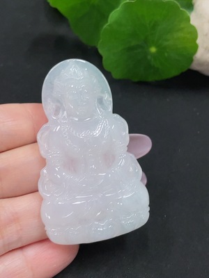 F35129752 Jadeite Tara pendant, total weight about 20 grams
