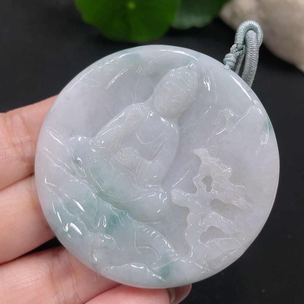 F28262858 Jadeite Guanyin Pendant