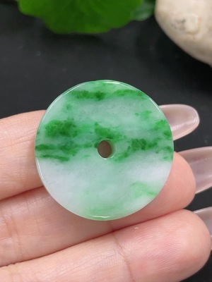 F34068483 Jadeite Peace Knot Pendant Total Weight Approximately 9.08g