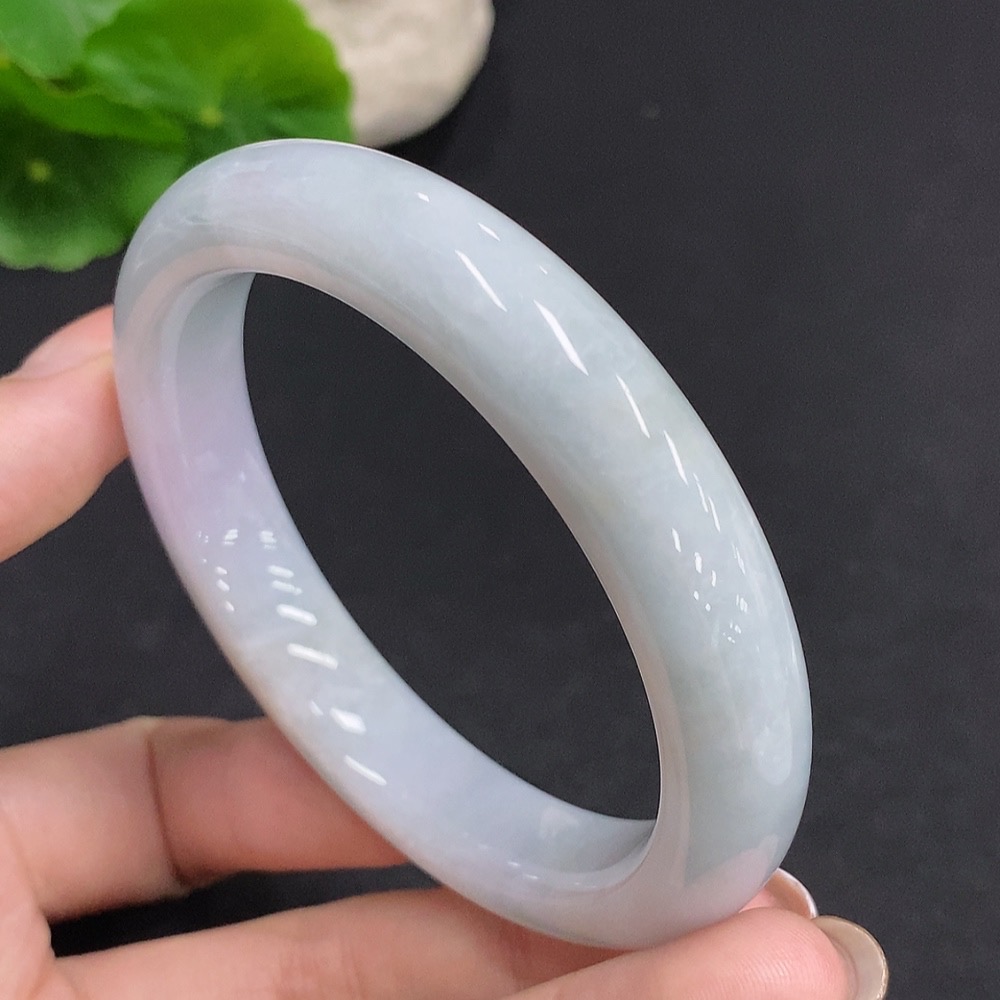 F34061243 Jadeite Round Bracelet Total Weight Approx. 60g Size 57