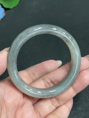 H30488613 Hetian Jade Round Bracelet Size 51.6 Total Weight Approx. 42.4g