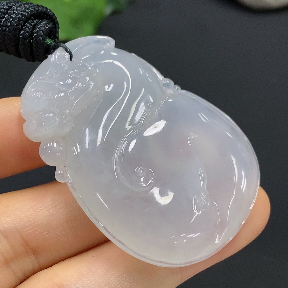 F21392928 Jadeite Pendant with Cord, Total Weight 29.6g