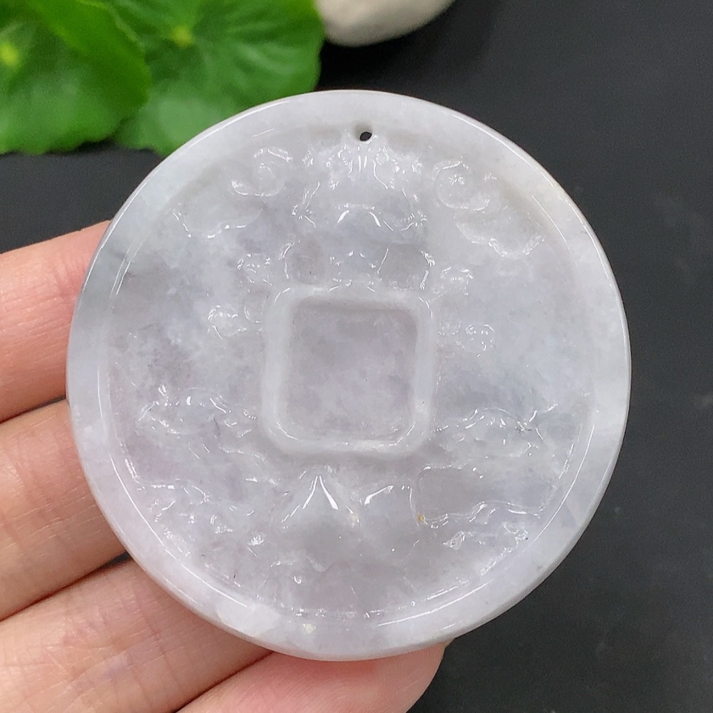 F26961656 Jadeite Antique Pendant Total Weight Approx. 35.6g