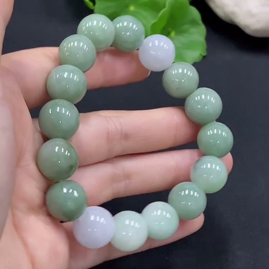 F30550242 Jadeite Bracelet Approx.12.9mm Total Weight Approx.62.47g