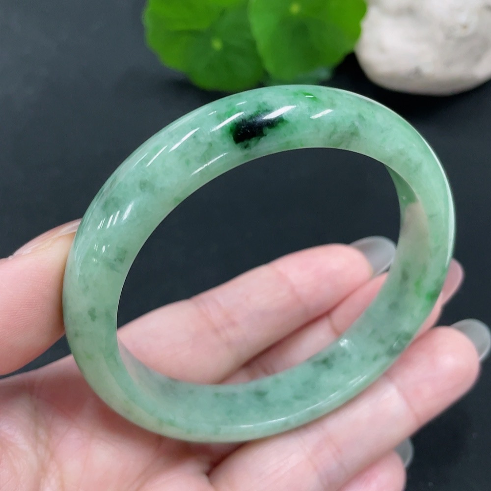 F29319534 Jadeite round bracelet size 56 total weight about 47.7g (including other mineral components)