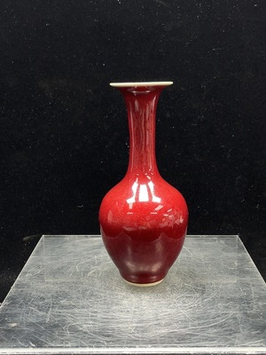 W41943505 陶瓷 全品 近代红釉瓶