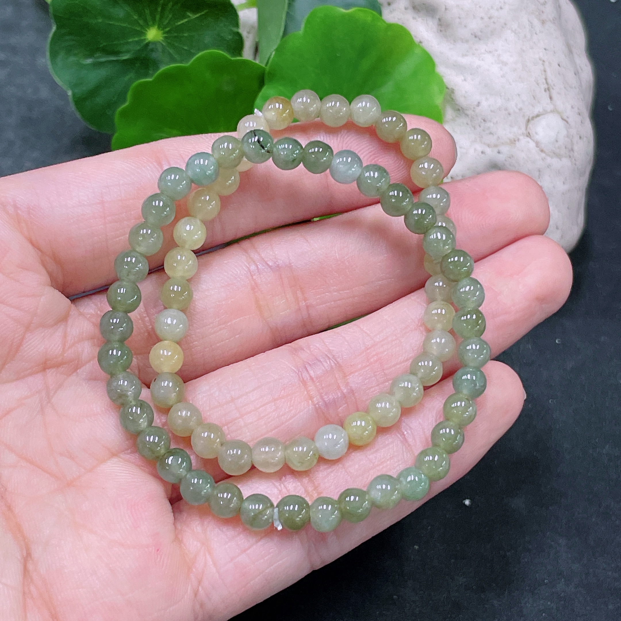 F33864841 Jadeite Beads Strand Approx. 4.6mm