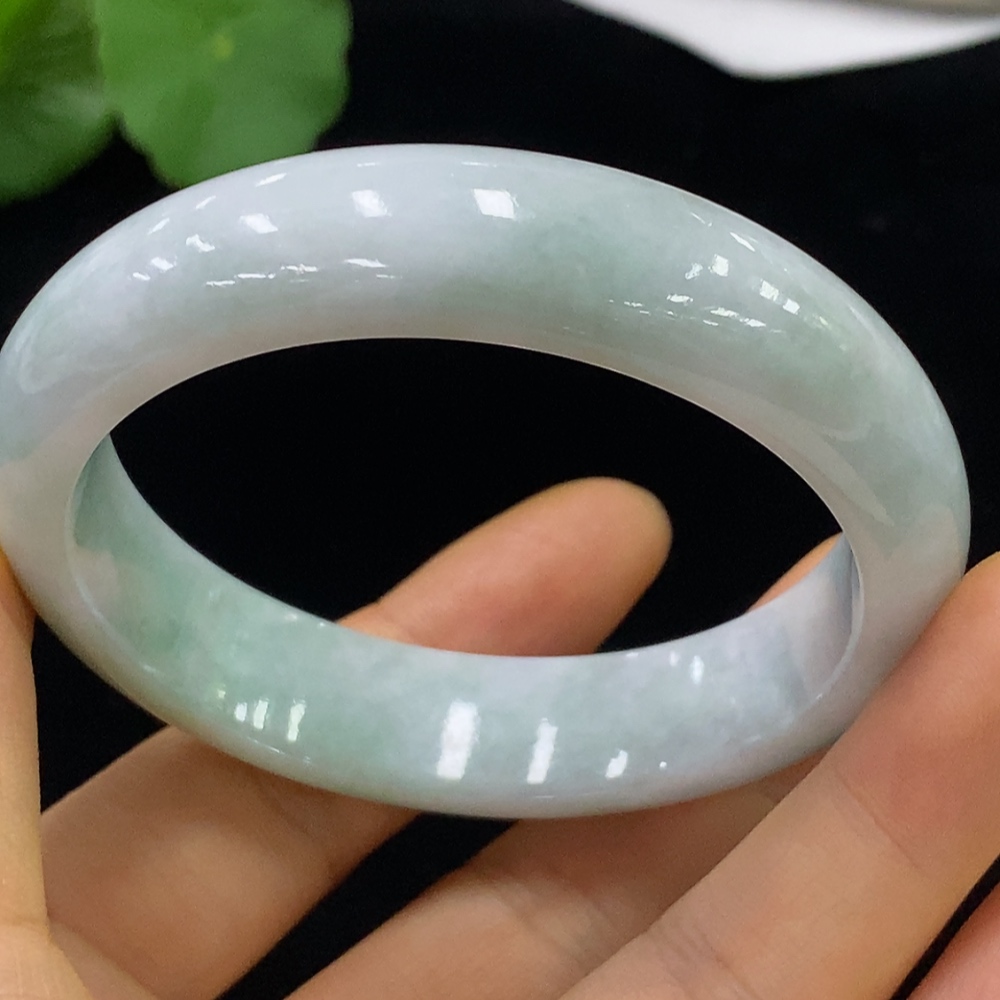 F34025427 Jadeite Round Bracelet Total Weight Approx. 60.76g Size 55.5
