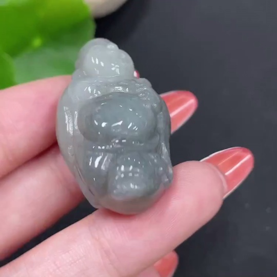 H34026259 Hetian Jade Pendant Buddha Total Weight Approx. 18.3g