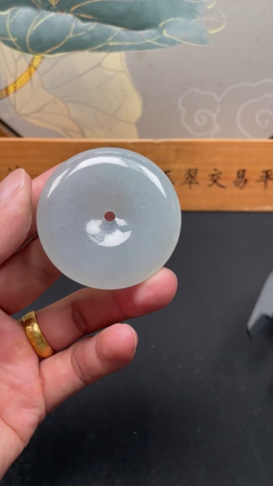 F35133974 Jadeite Safety Buckle Pendant, Total Weight Approx. 52.59g