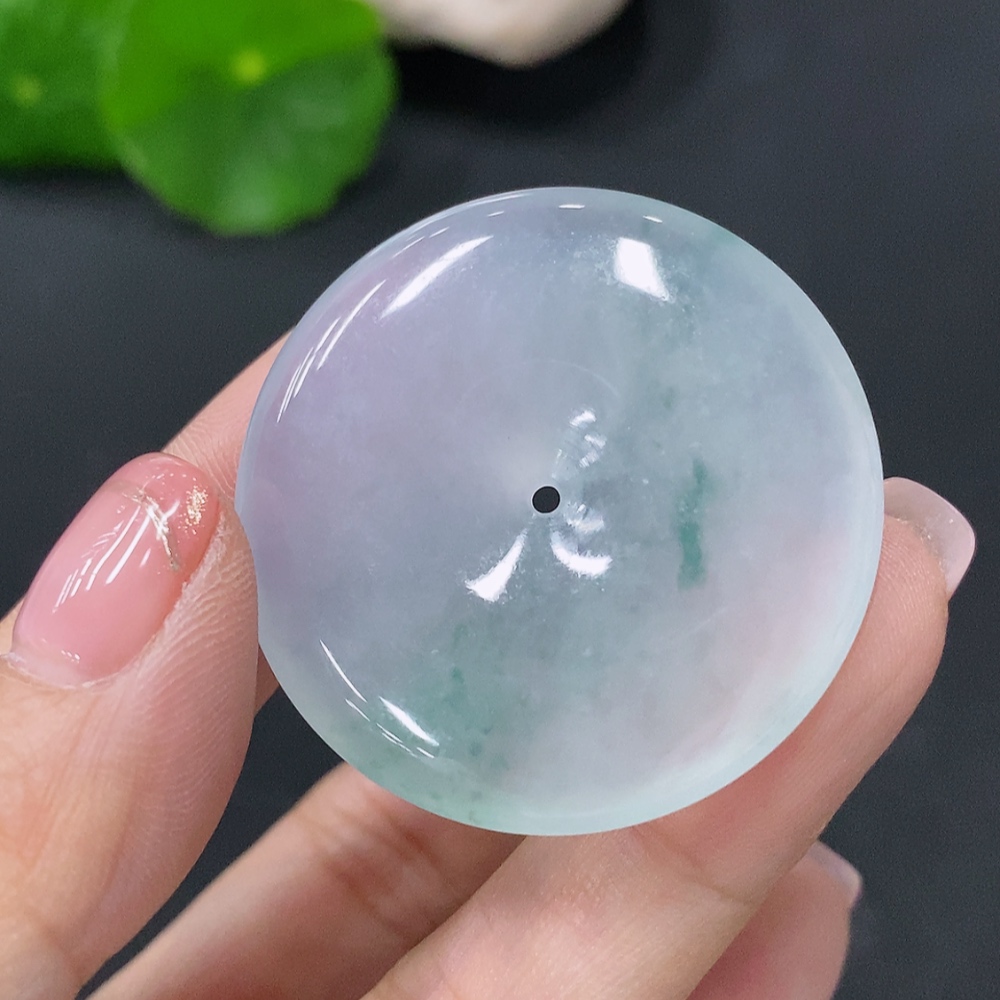 F29320445 Jadeite Pendant Peace Ring Total Weight Approx. 16.7g