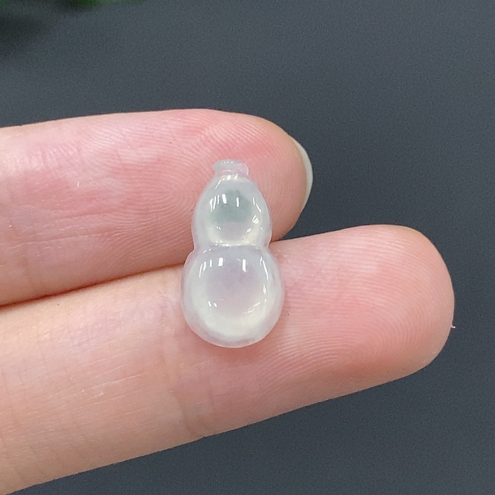 F07430366 Jadeite Gourd Inlay Piece