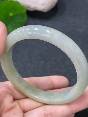 F33930034 Jadeite Round Bracelet Size 54mm Total Weight Approx. 38g