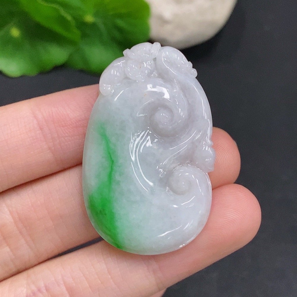 F33940561 Jadeite Ruyi Pendant Total Weight Approx. 10.7g