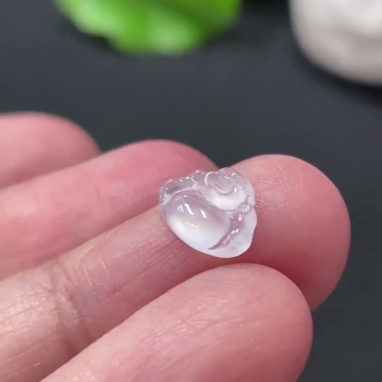 F30449446 Jadeite Buddha Inlay Piece