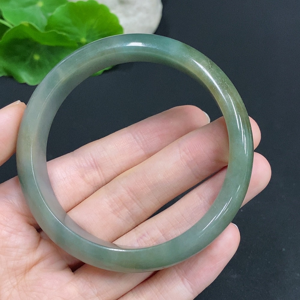 F32758229 Jadeite Round Bracelet Total Weight Approx. 53g Size 59