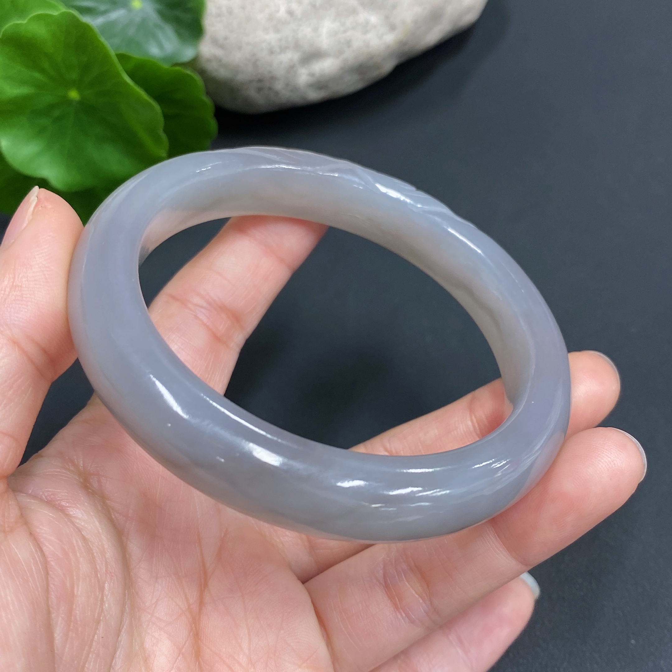 H13477976 Hetian Jade Carved Bracelet  Size 56.8  Total Weight Approx. 51.4g