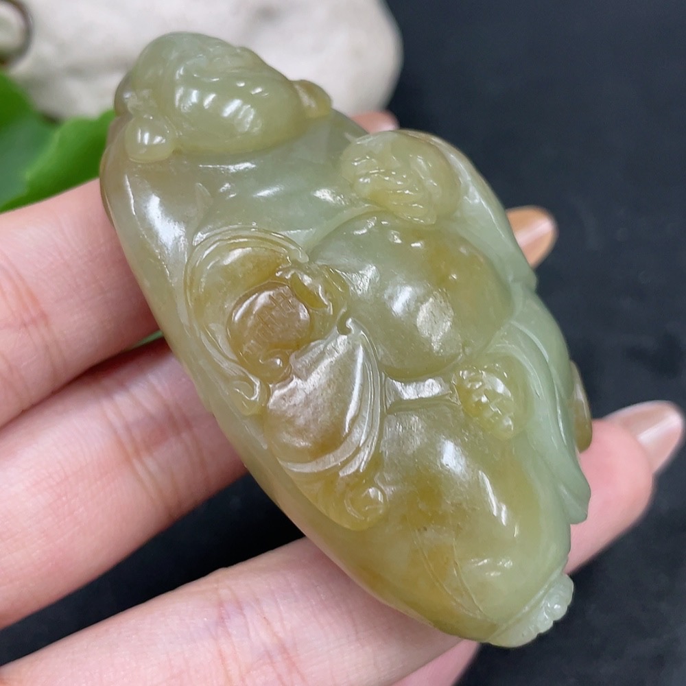 H32705555 Hetian Jade Pendant - Buddha - Total Weight Approx. 75.8g