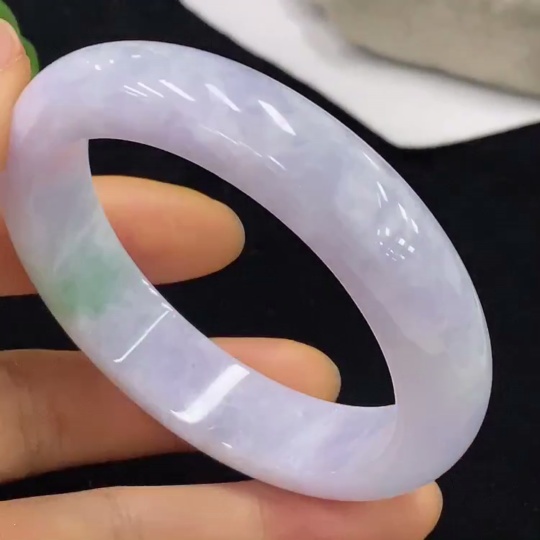 F35095058 Jadeite Round Bangle Size 53.5 Total Weight Approx. 57.04g