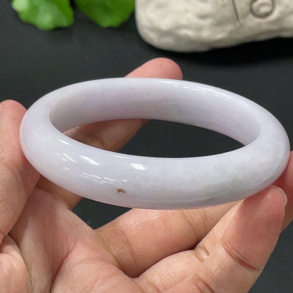 F34978150 Jadeite Round Bangle Total Weight Approx. 55.89g Size 55.7 With Color Polishing Powder