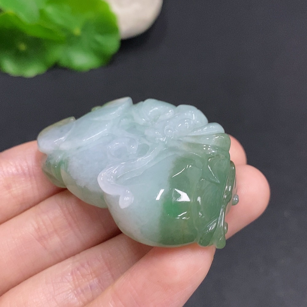 F35078547 Jadeite Fortune Before Your Eyes Pendant, Total Weight Approximately 47.8 Grams