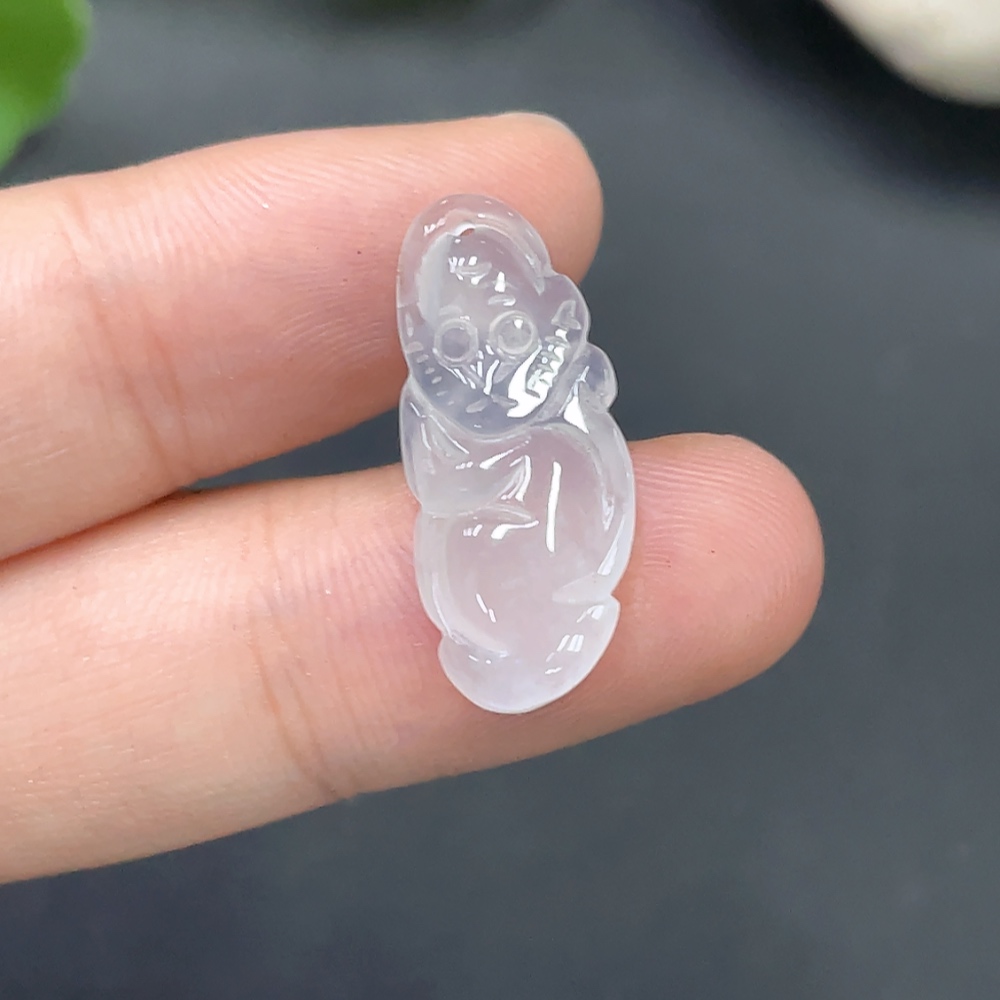 F16762437 Jadeite Monkey Pendant Total Weight 1.646g