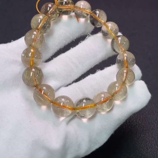 C34007946 Crystal Bracelet, Color Origin Undetermined, Total Weight Approx. 44.79g, Size About 12.2mm (Color)
