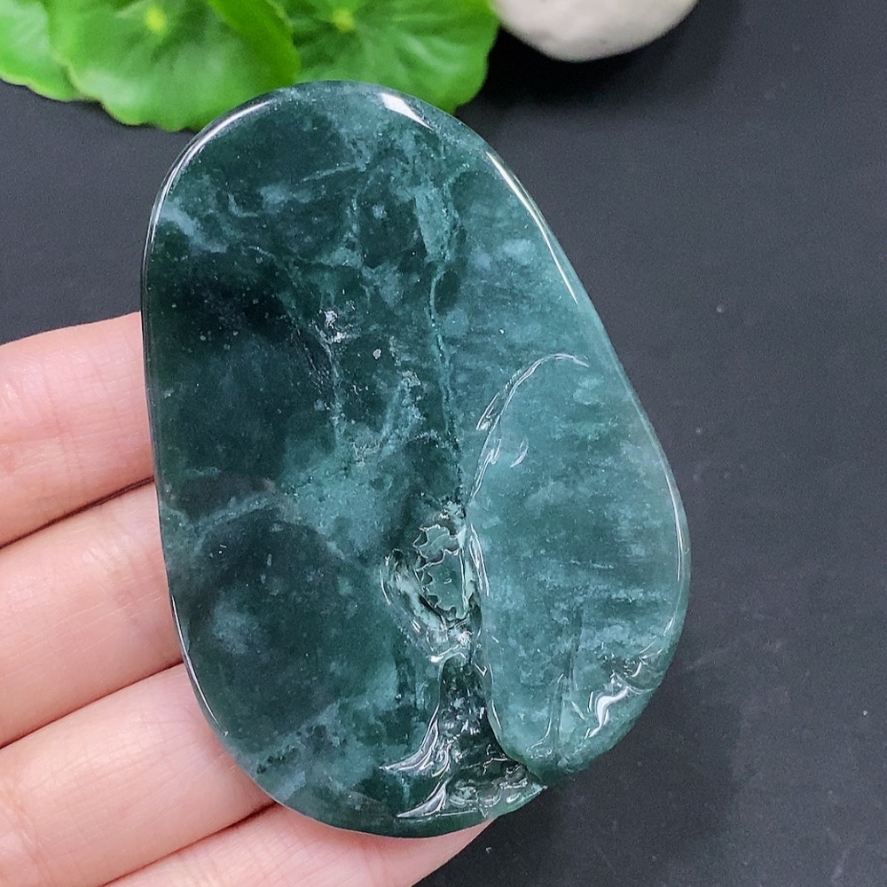 F26961650 Jadeite Landscape Pendant with a total weight of approximately 47.1 grams