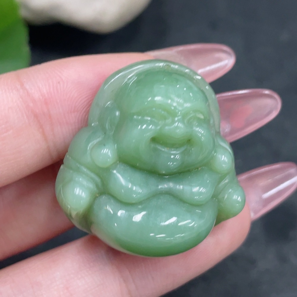 H34959758 Hetian Jade Jasper Pendant    Buddha Figure    Total Weight Approx. 15.3g