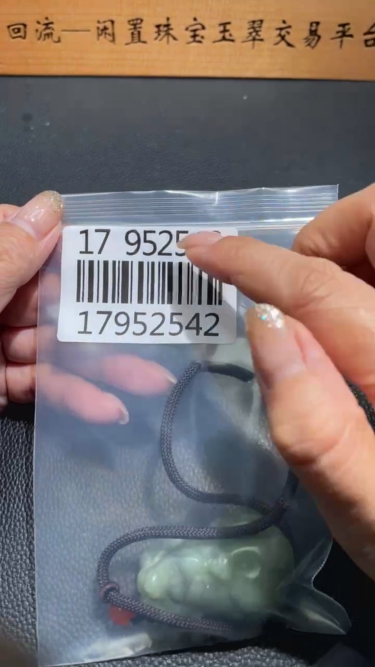 H17952542 Hetian Jade Handheld Piece Pi Xiu Total Weight Approx. (Including Rope) 70.6g