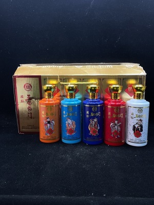 D41943050 2025年白水杜康 五福临门 国标 浓香型 白酒 52度 500ml×5 礼盒装