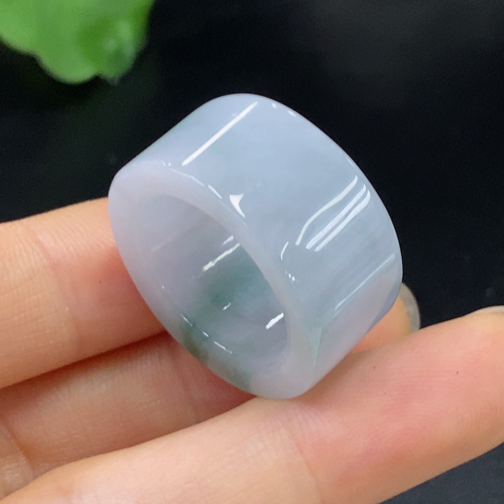 F27066803 Jadeite Thumb Ring Size 17.5 Total Weight Approx. 11.95g