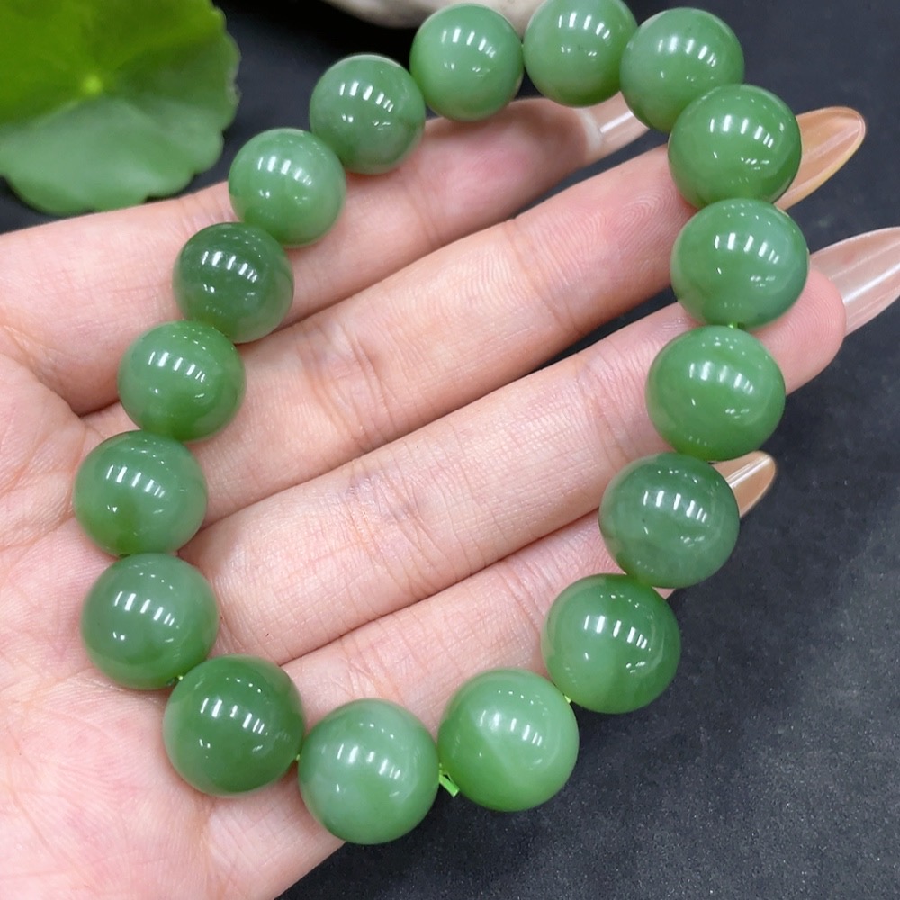 H32706042 Hetian Jade Bracelet, Approx. 11.7mm, Total Weight Approx. 46.2g