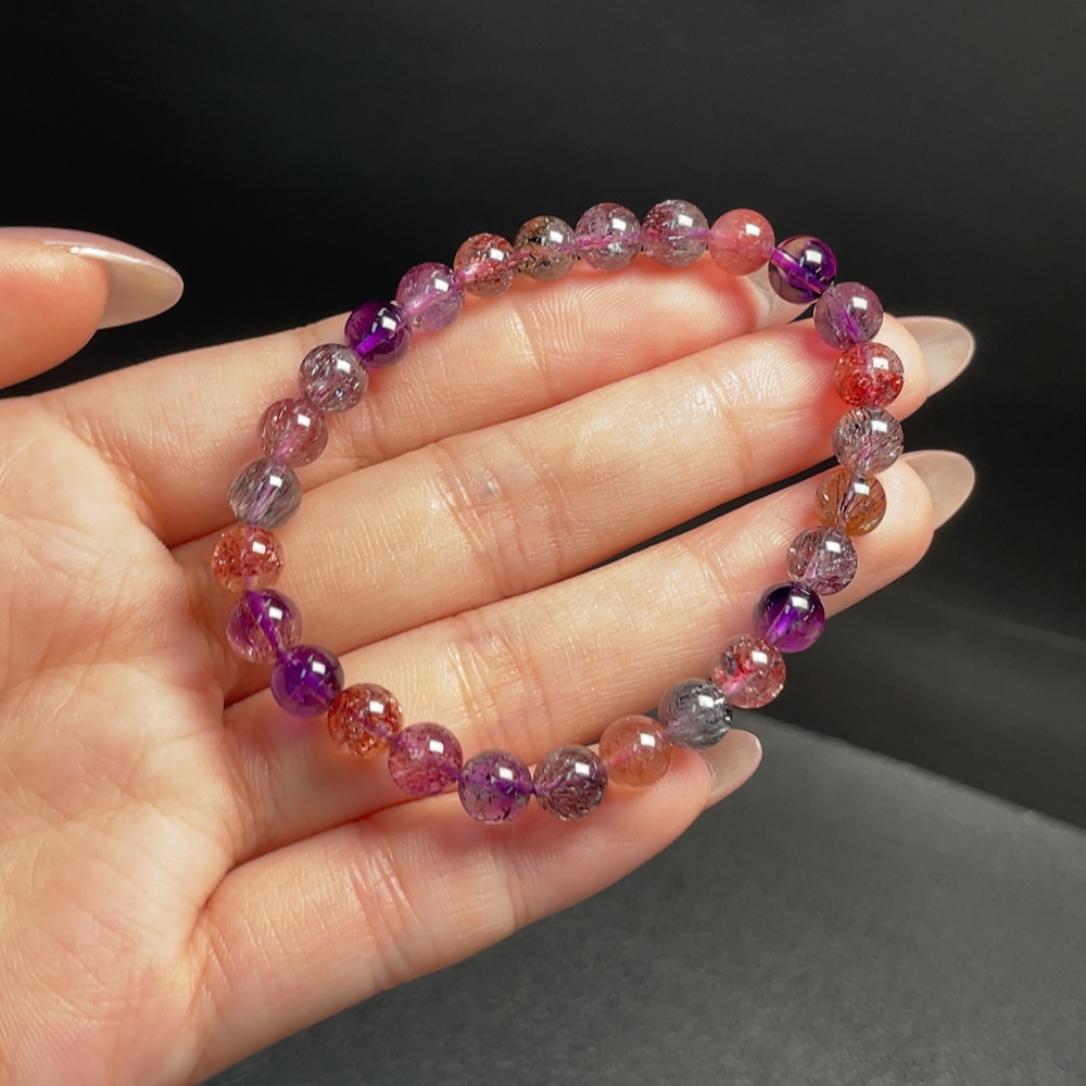 C34009593 Crystal Bracelet Total Weight About 10.21g Size About 6.4mm