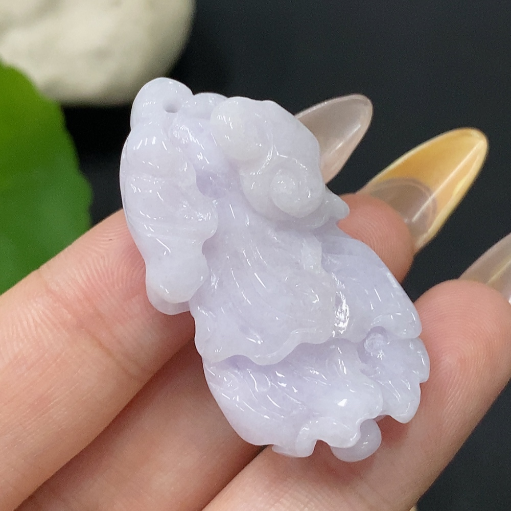 F30455554 Jadeite Pendant Cabbage Total Weight Approx.13.31g