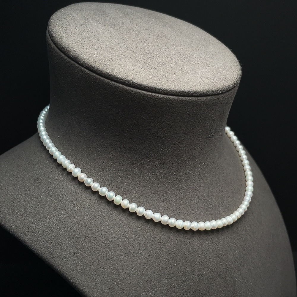 C28180218 Pearl Beaded Necklace Non-Gold Setting Approx. 4.4mm Total Weight About 10.57g