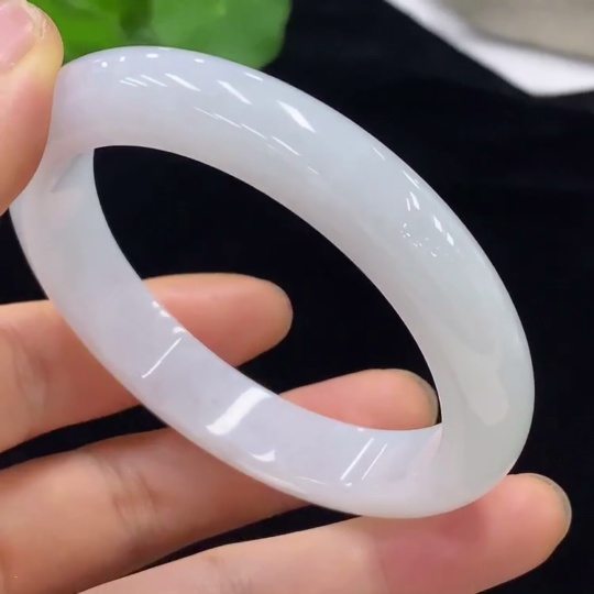 F32788540 Jadeite Round Bangle Size 55.2 Total Weight Approx. 52.41g