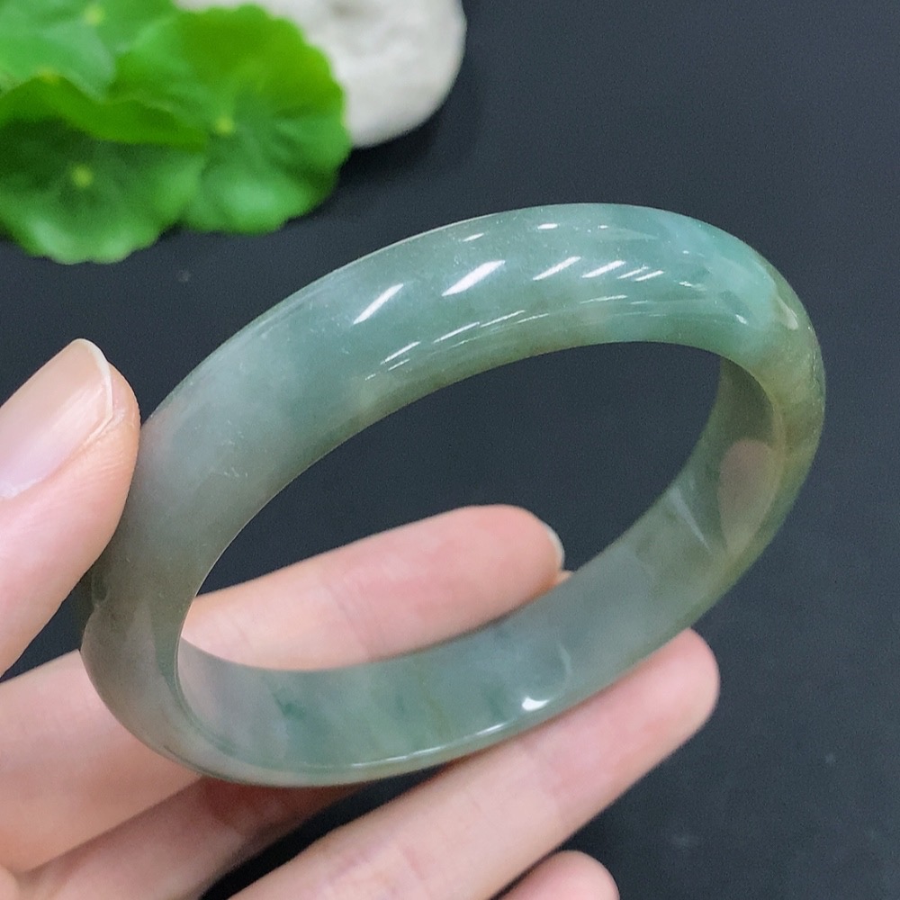 F32758229 Jadeite Round Bracelet Total Weight Approx. 53g Size 59