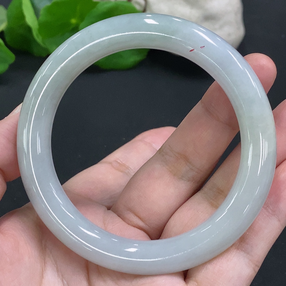 F33934148 Jadeite Round Bangle Size 57.9 Total Weight Approx.60.1g