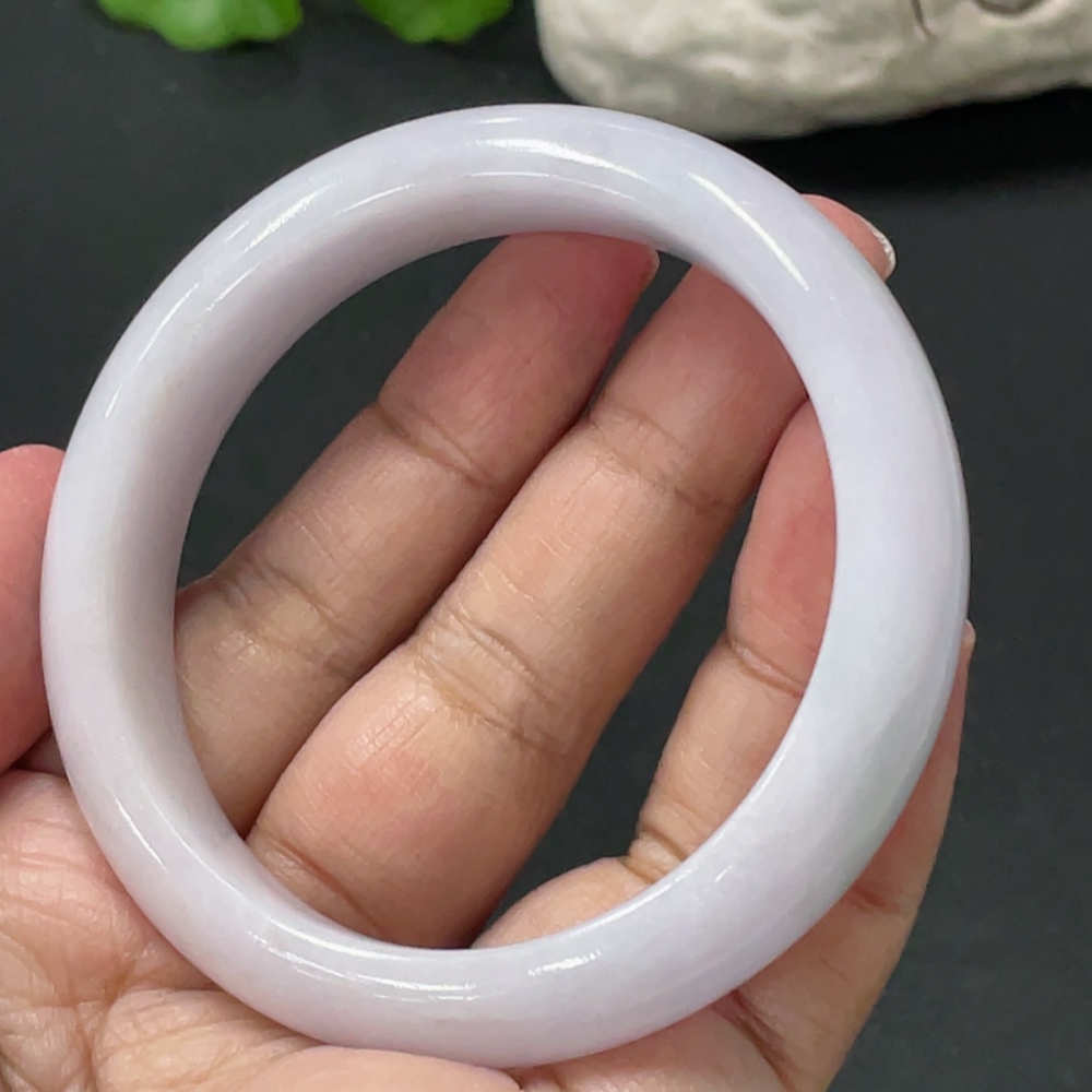 F34978150 Jadeite Round Bangle Total Weight Approx. 55.89g Size 55.7 With Color Polishing Powder
