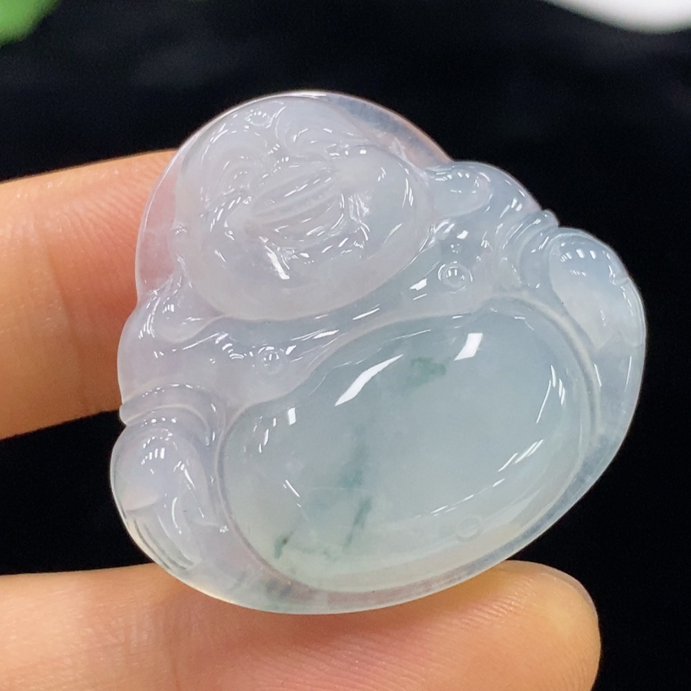 F34975040 Jadeite Buddha Pendant Total Weight Approx. 9.54g