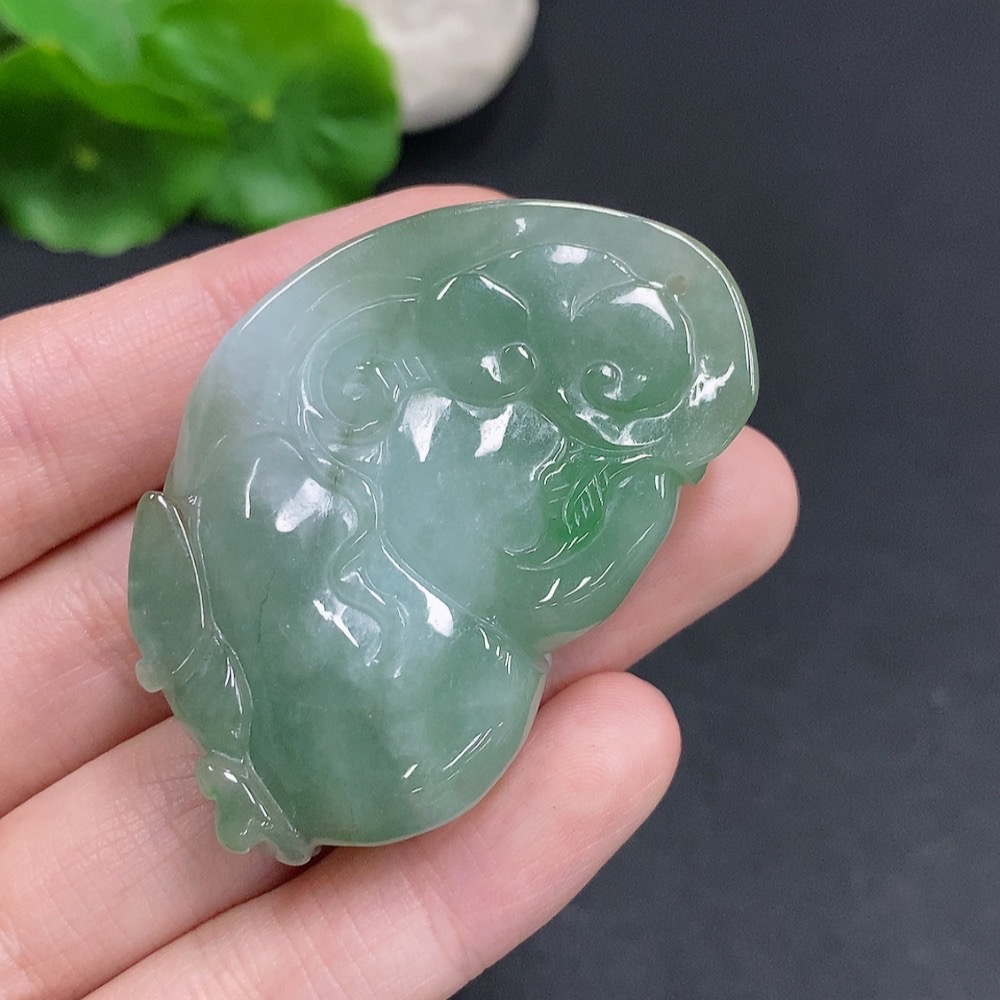 F35078547 Jadeite Fortune Before Your Eyes Pendant, Total Weight Approximately 47.8 Grams